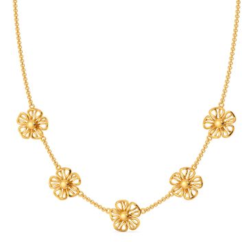 Floral Knights Gold Necklaces