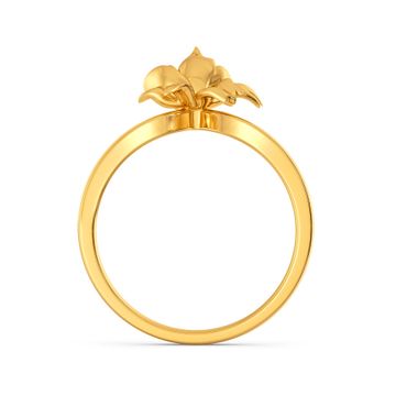 Lotus Dapple Gold Rings