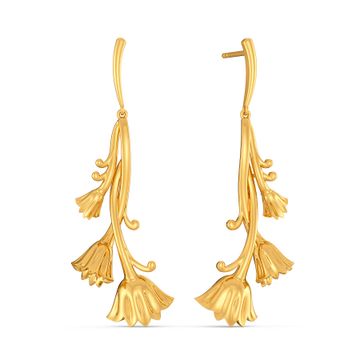 Nectary Silhouette Gold Earrings