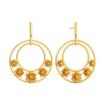Nocturnal Shades Gold Earrings