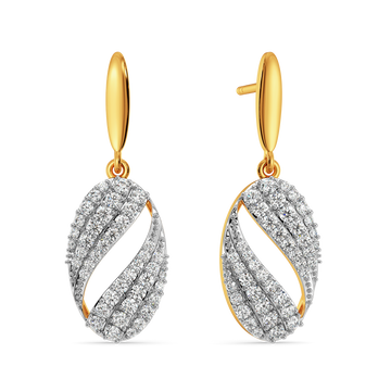 Glam Drapes Diamond Earrings