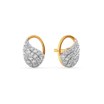 Glam Drapes Diamond Earrings