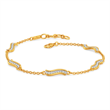 Structured Drapes Diamond Bracelets