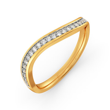 Structured Drapes Diamond Rings