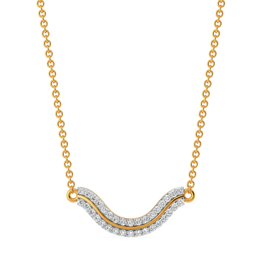 Structured Drapes Diamond Necklaces
