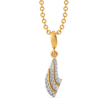 Structured Drapes Diamond Pendants