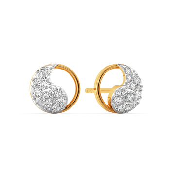 Beauty of Drapes Diamond Earrings