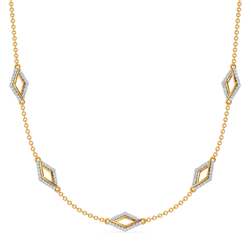 Drapes Defined Diamond Necklaces