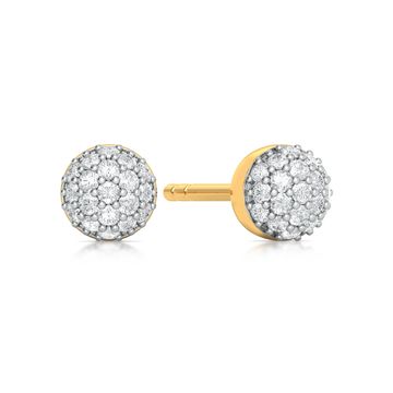 Bound by round Diamond Earrings