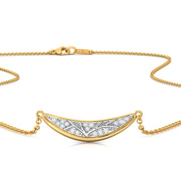 Pleasant Crescent Diamond Necklaces