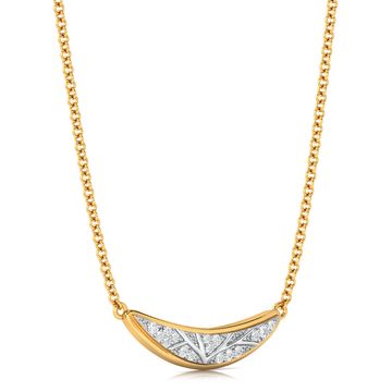 Pleasant Crescent Diamond Necklaces