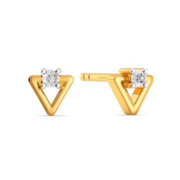 Tricky Trinity Diamond Earrings