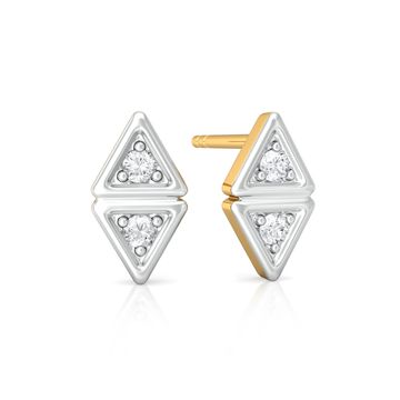 Double Nubble Diamond Earrings