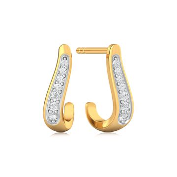 Coil Voile Diamond Earrings
