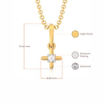 Crossover Gloss Diamond Pendants