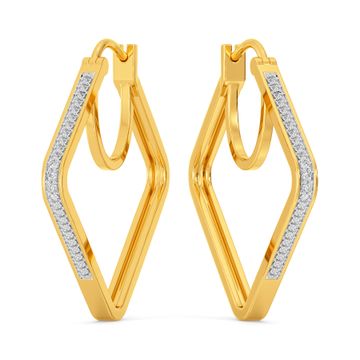 Loop De Hoop Diamond Earrings