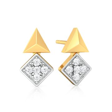 Parallel Spell Diamond Earrings