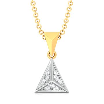 Spangle Triangle Diamond Pendants