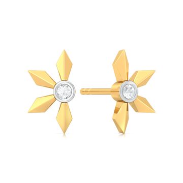 Simple Winkle Diamond Earrings
