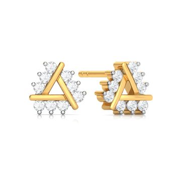 Triple Ace Diamond Earrings