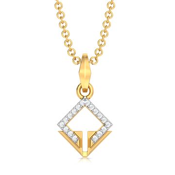 Delta Dainty Diamond Pendants