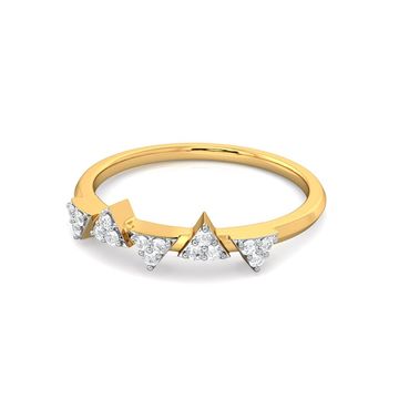 Trico Triangle Diamond Rings