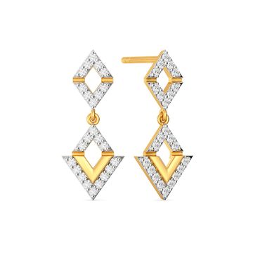 Light Lozenge Diamond Earrings
