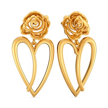 Heart of the Rose Gold Earrings