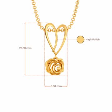 Heart of the Rose Gold Pendants