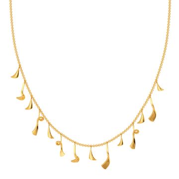 Disco Twists Gold Necklaces