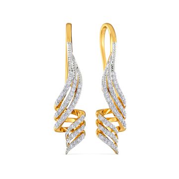 Confetti Twirls Diamond Earrings