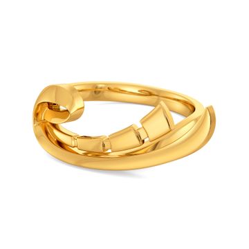 Party Popper Gold Rings