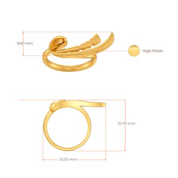 Party Popper Gold Rings
