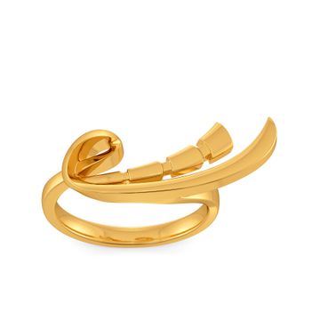 Party Popper Gold Rings