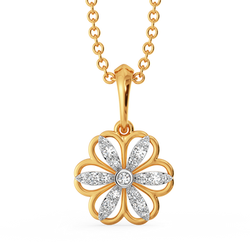 Petal Essence Diamond Pendants