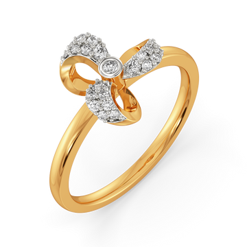 Floral Arc Diamond Rings