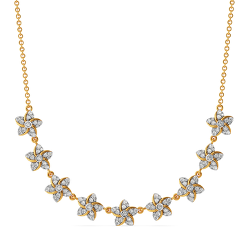 Flora Halo Diamond Necklaces