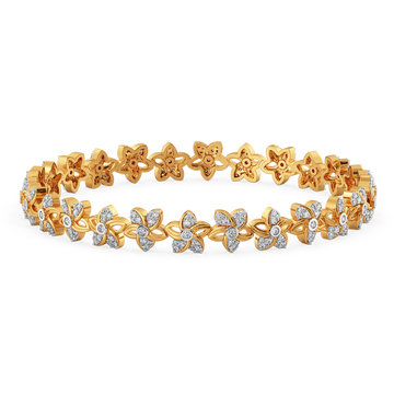 Flora Halo Diamond Bangles