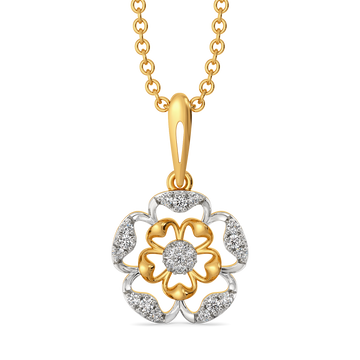 Petal Depth Diamond Pendants