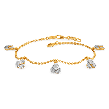 Petal Whirl Diamond Bracelets