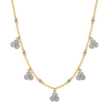 Petal Whirl Diamond Necklaces
