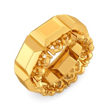 Victorian Swirls Gold Rings