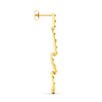 My Kinda Ruffle Gold Earrings