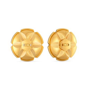 Floral Weaves Gold Earrings