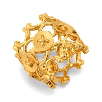 Victorian Seams Gold Rings