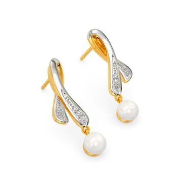 Pearl Vibe Diamond Earrings