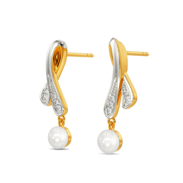 Pearl Vibe Diamond Earrings
