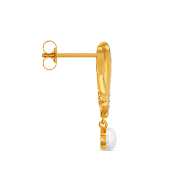 Pearl Vibe Diamond Earrings