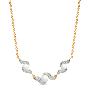 Pearl Vibe Diamond Necklaces