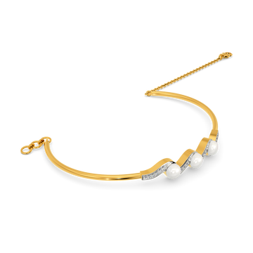 Pearl Queen Diamond Bangles